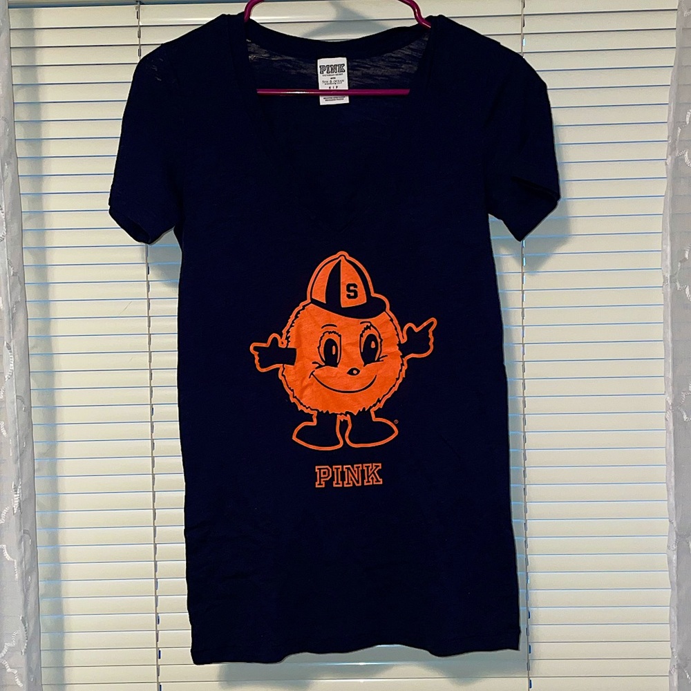 PINK Syracuse University v-neck t-shirt 🍊